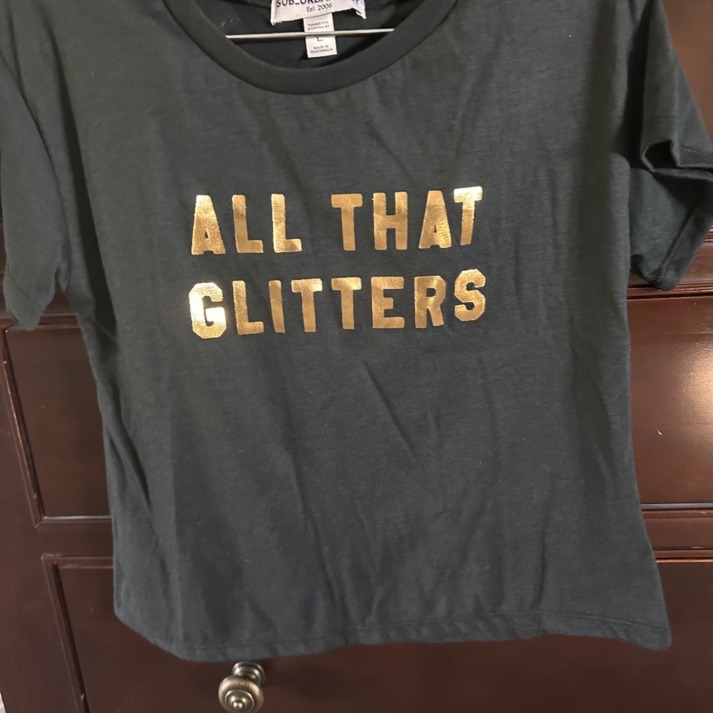 Sub_Urban Riot All That Glitters girls T shirt Large new with tags